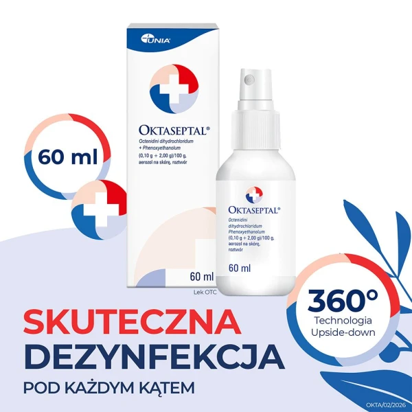 Oktaseptal, aerozol z oktenidyną do dezynfekcji i odkażania ran, 60 ml 