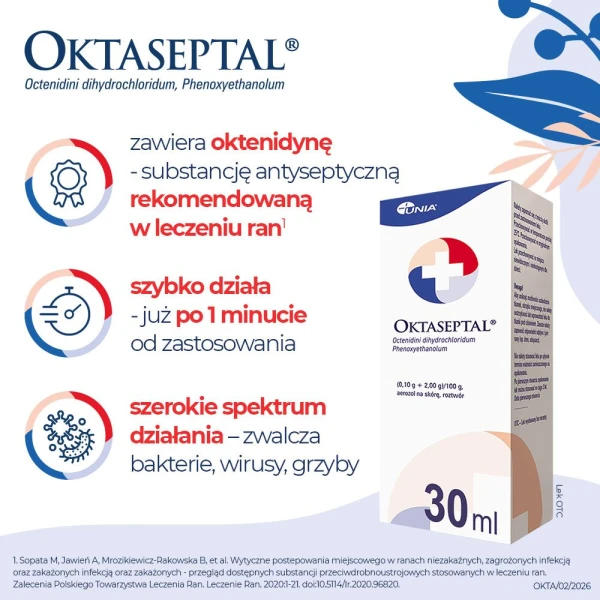 Oktaseptal, aerozol z oktenidyną do dezynfekcji i odkażania ran, 30 ml 
