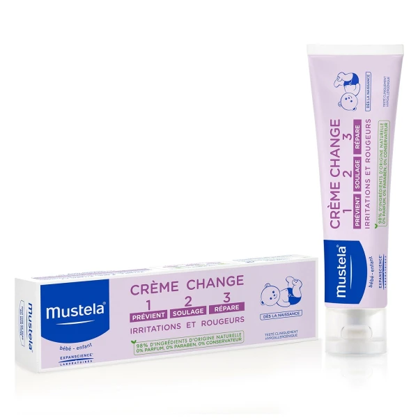 Mustela Bebe Enfant, krem do przewijania 1-2-3, od urodzenia, 50 ml