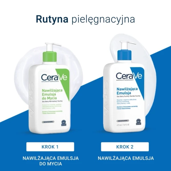 CeraVe, emulsja nawilżająca z ceramidami, skóra sucha i bardzo sucha, 236 ml