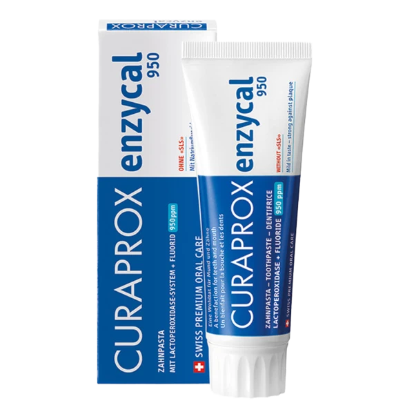 Curaprox Enzycal 950, pasta do zębów z enzymami, 75 ml