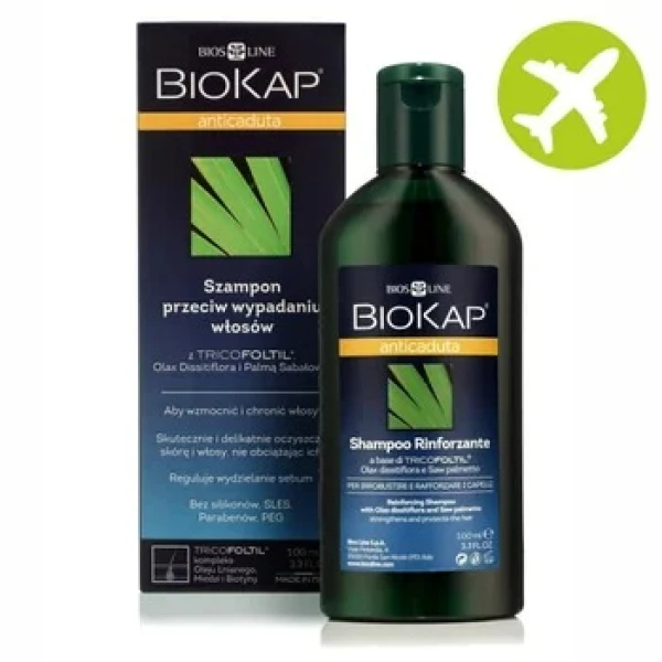 Biokap Anticaduta, szampon przeciw wypadaniu włosów, 100 ml