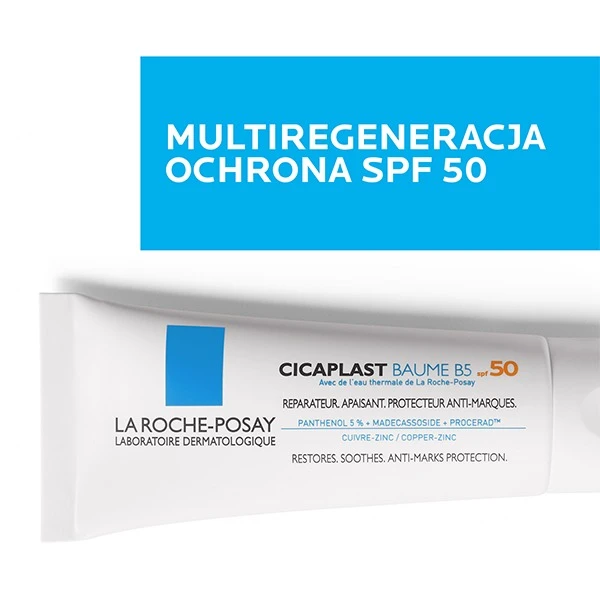 La Roche-Posay Cicaplast Baume B5, kojący balsam regenerujący, SPF 50, 40 ml