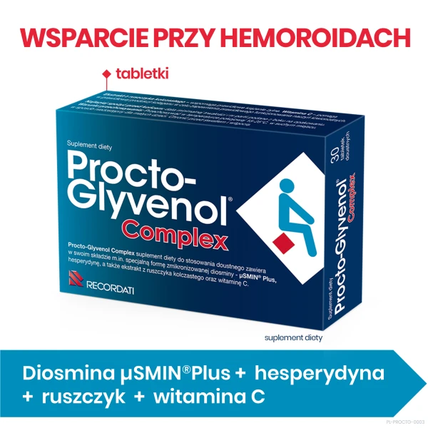 Procto-Glyvenol Complex, 30 tabletek