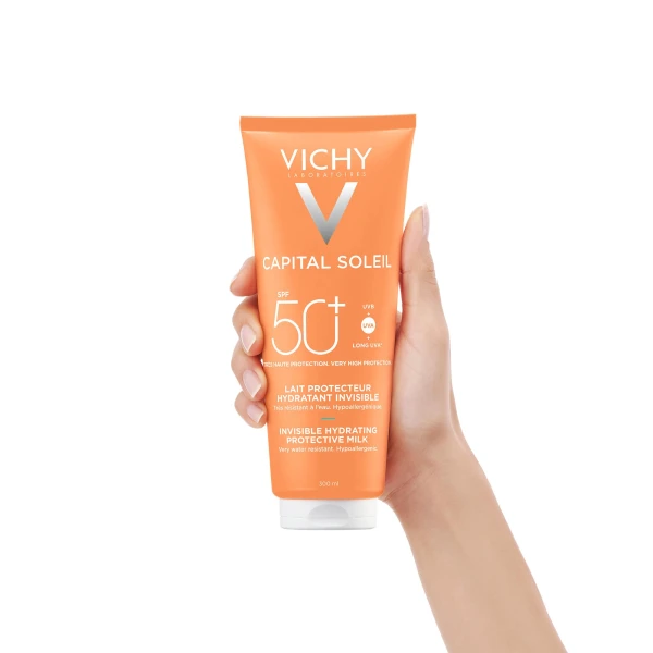 Vichy Capital Soleil, mleczko ochronne do twarzy i ciała, SPF 50+, 300 ml
