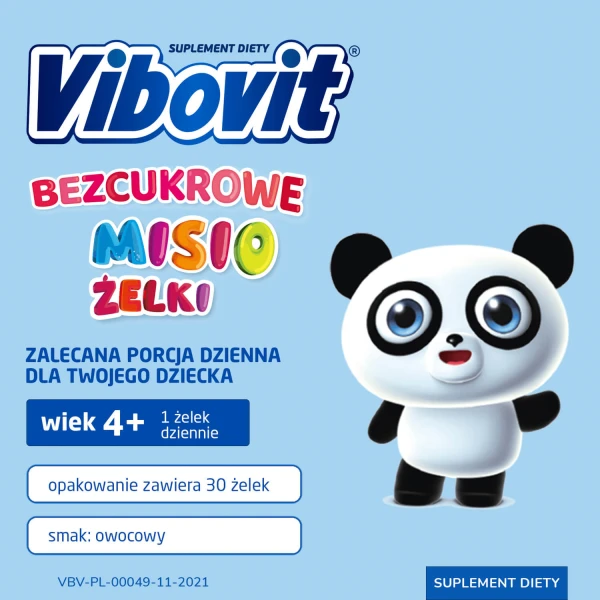 vibovit-bezcukrowe-misio-zelki-powyzej-4-lat-smak-owocowy-30-sztuk