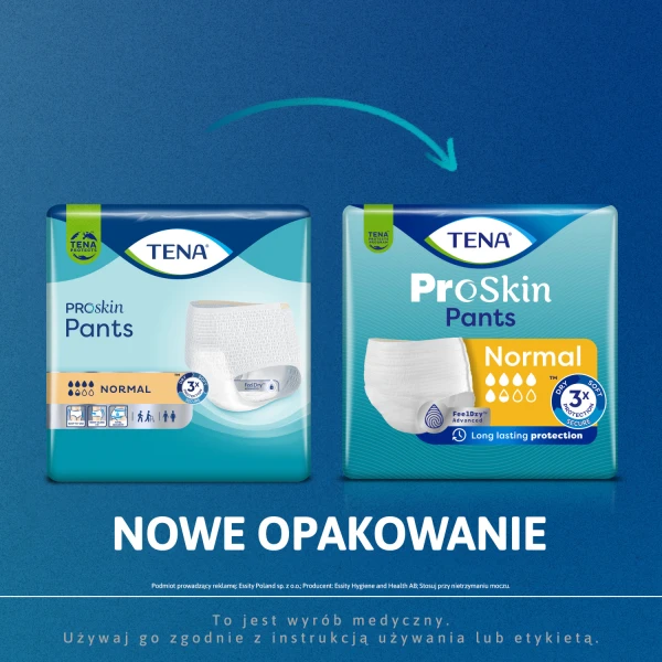 Tena Pants ProSkin Normal L, 10 majtek chłonnych