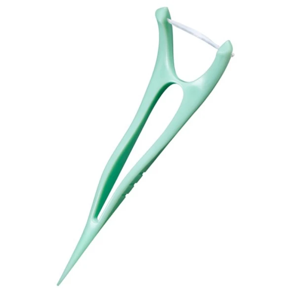 Jordan Easy Reach Flosser, nić dentystyczna i wykałaczki 2w1, miętowe, 25 sztuk