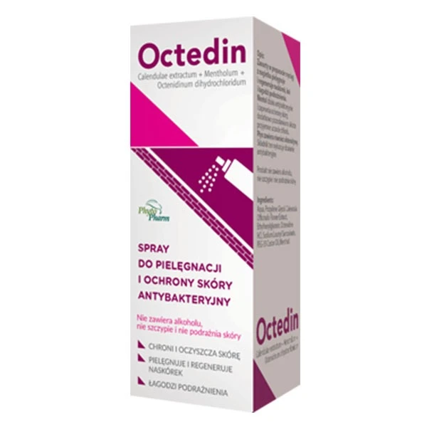 Octedin, spray do higieny i oczyszczania skóry, antybakteryjny, 50 ml