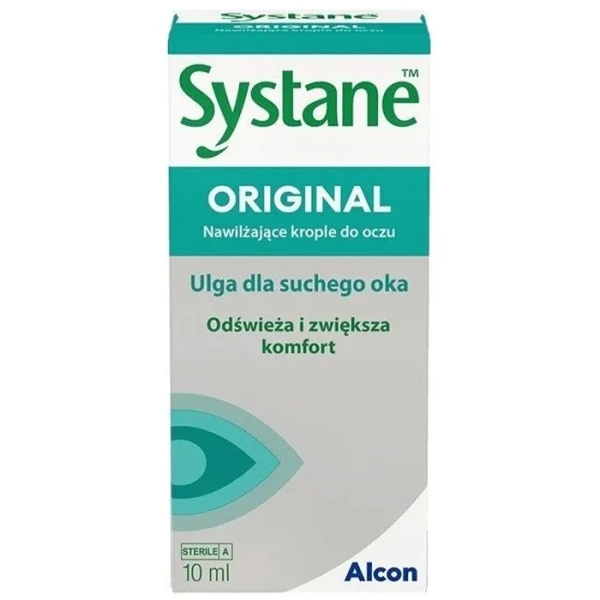 Systane Original, nawilżające krople do oczu, 10 ml