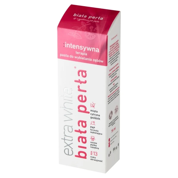 Biała Perła Extra White, wybielająca pasta do zębów, Intensywna Terapia, 75 ml