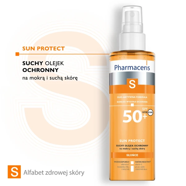 Pharmaceris S Sun Protect, suchy ochronny olejek do ciała, SPF 50+, 200 ml
