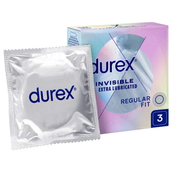 Durex Invisible, prezerwatywy supercienkie, 3 sztuki