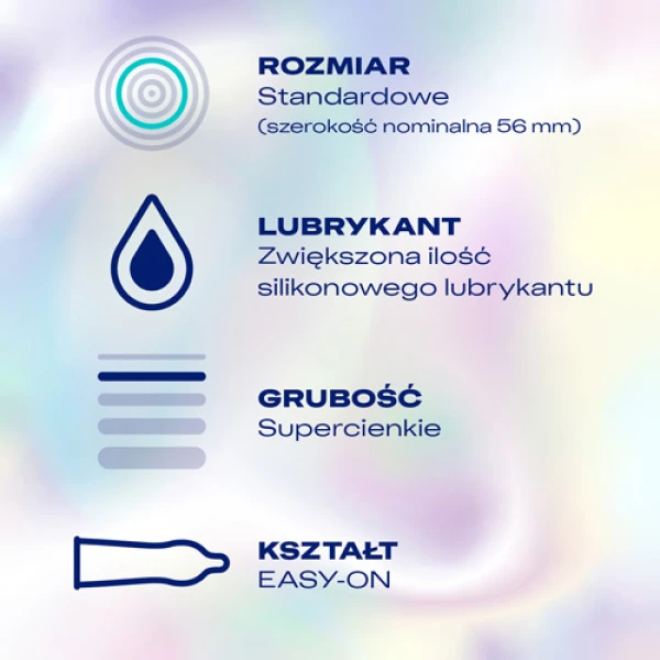 Durex Invisible, prezerwatywy supercienkie, 3 sztuki