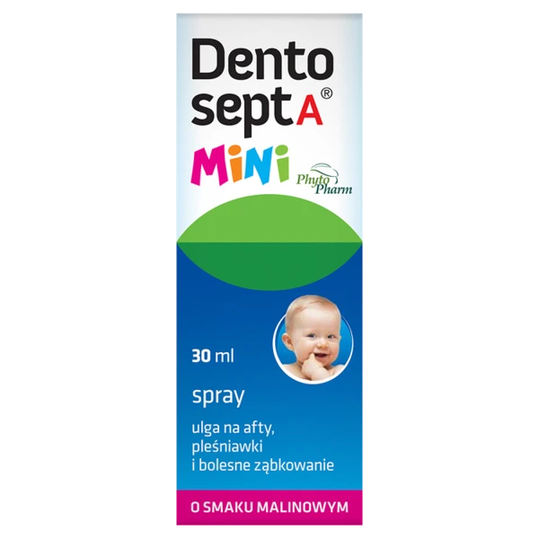 dentosept-a-mini-spray-ulga-na-afty-plesniawki-i-bolesne-zabkowanie-smak-malinowy-30-ml
