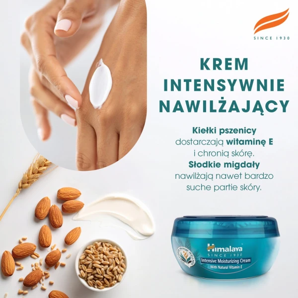 Himalaya, krem intensywnie nawilżający do twarzy i ciała z witaminą E, 150 ml