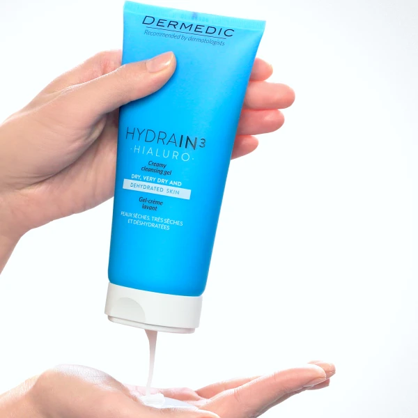 dermedic-hydrain-3-hialuro-kremowy-zel-do-mycia-twarzy-skora-odwodniona-i-sucha-200-ml