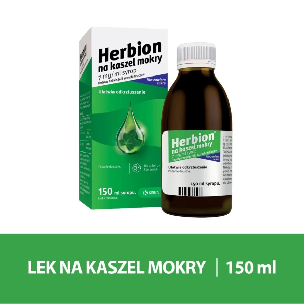 Herbion na kaszel mokry 7 mg/ ml, syrop, 150 ml