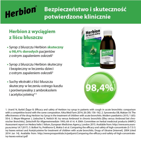 Herbion na kaszel mokry 7 mg/ ml, syrop, 150 ml