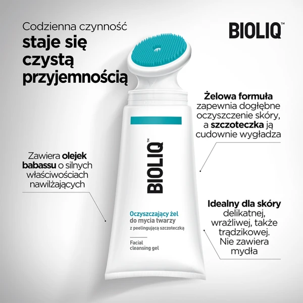 Bioliq Clean, oczyszczający żel do mycia twarzy, 125 ml