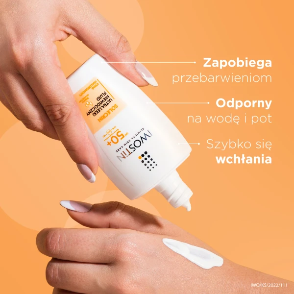 Iwostin Solecrin, ultra lekki niewidoczny fluid, SPF 50+, skóra wrażliwa, 40 ml
