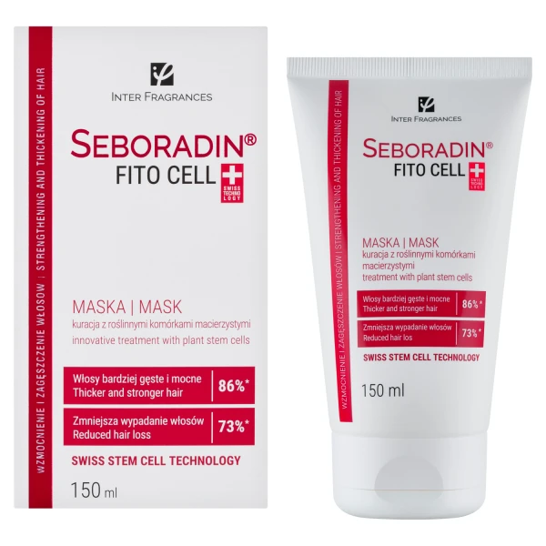 Seboradin FitoCell, wzmacniająca maska do włosów z roślinnymi komórkami macierzystymi, 150 ml
