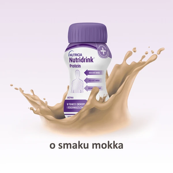 Nutridrink Protein, preparat odżywczy, smak mokka, 4 x 125 ml