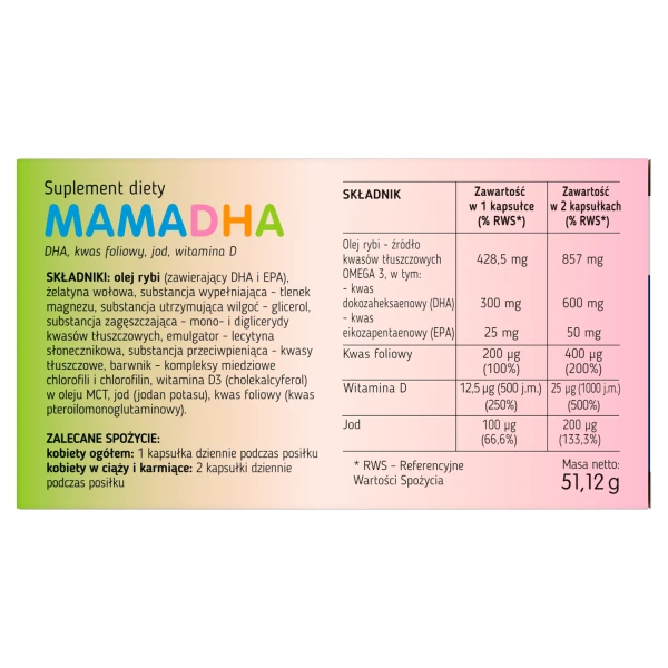 MamaDHA, 60 kapsułek