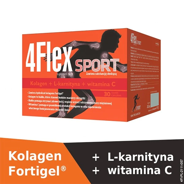 4Flex Sport, smak truskawkowy, 30 saszetek