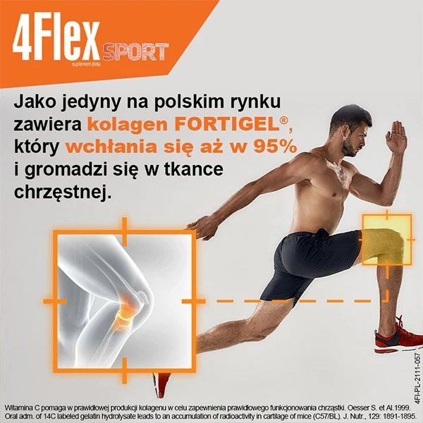 4Flex Sport, smak truskawkowy, 30 saszetek