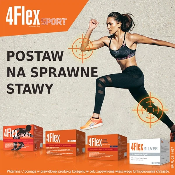 4Flex Sport, smak truskawkowy, 30 saszetek