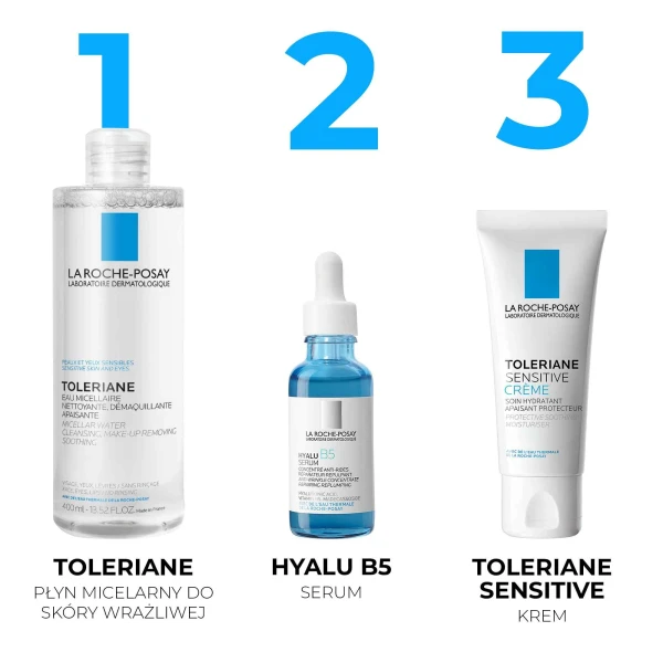 La Roche-Posay Toleriane, płyn micelarny, skóra wrażliwa twarzy i oczu, 400 ml