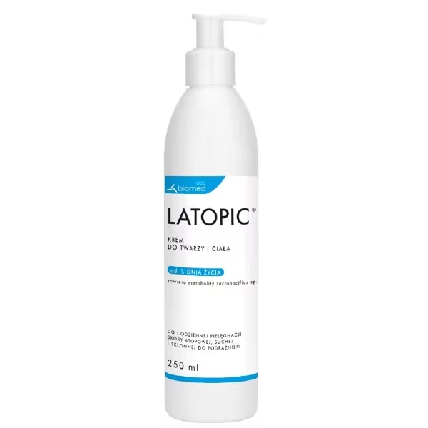 Latopic, krem do twarzy i ciała, skóra atopowa, sucha, 250 ml
