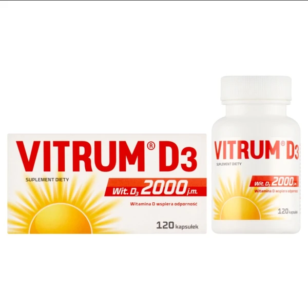 Vitrum D3 2000 j.m., 120 kapsułek