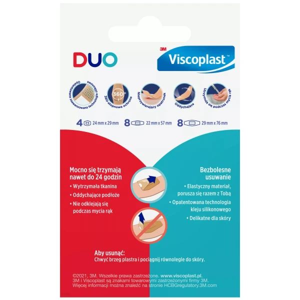 viscoplast-duo-plastry-elastyczne-z-opatrunkiem-wodoodporne-8-sztuk