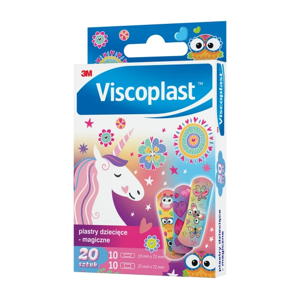 Viscoplast Magiczne, plastry dla dzieci, 20 sztuk