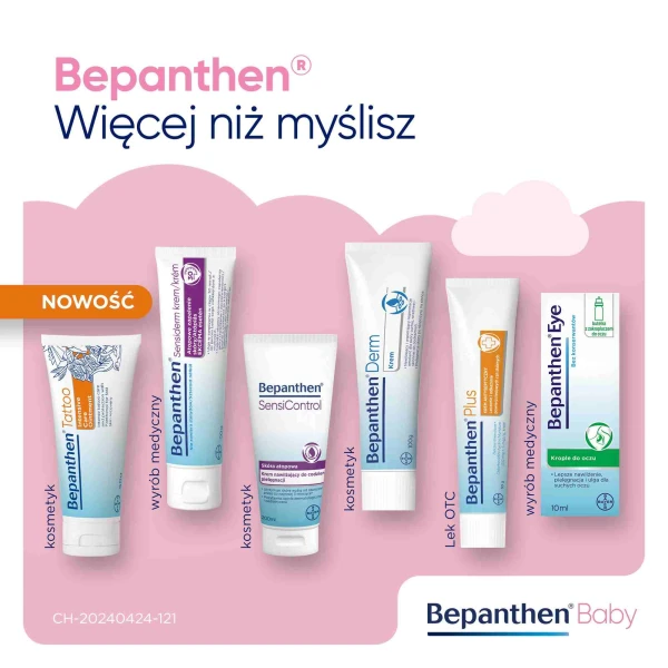 Bepanthen Baby, maść przeciw odparzeniom pieluszkowym dla niemowląt, 100 g