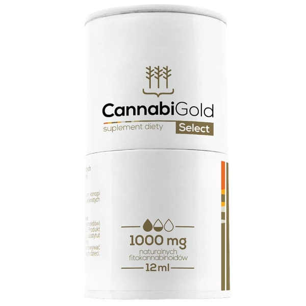 CannabiGold Select 1000, olej z konopi, 12 ml