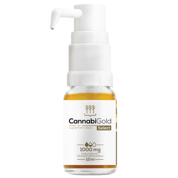 CannabiGold Select 1000, olej z konopi, 12 ml