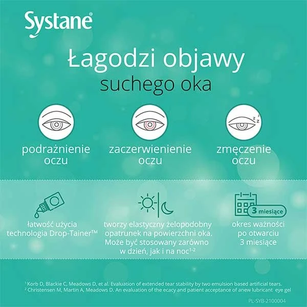 Systane Gel Drops, nawilżające krople żelowe do oczu, 10 ml