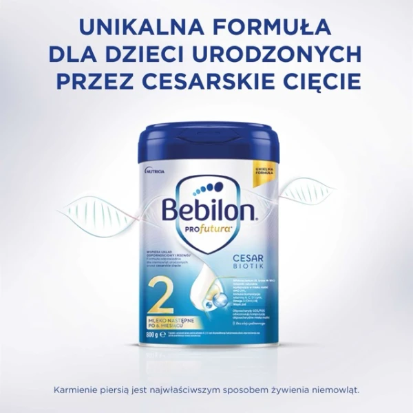 Bebilon Profutura CesarBiotik 2, mleko następne, po 6 miesiącu, 800 g