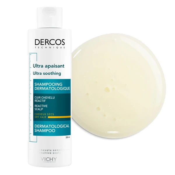 Vichy Dercos, ultrakojący szampon do włosów normalnych i przetłuszczających się, 200 ml