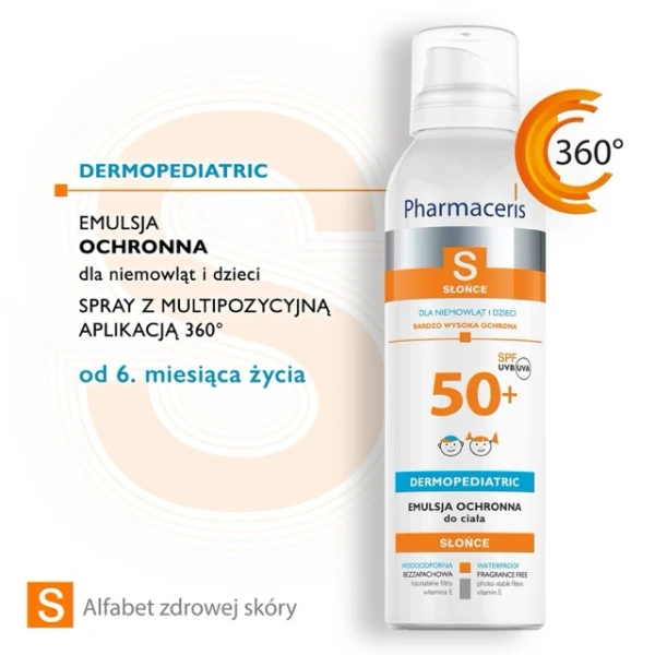 Pharmaceris S, emulsja ochronna dla niemowląt i dzieci, SPF 50+, 150 ml