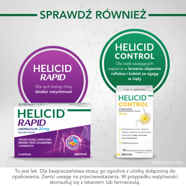 Helicid MAX (Piastprazol), 20 mg, 14 kapsułek dojelitowych twardych