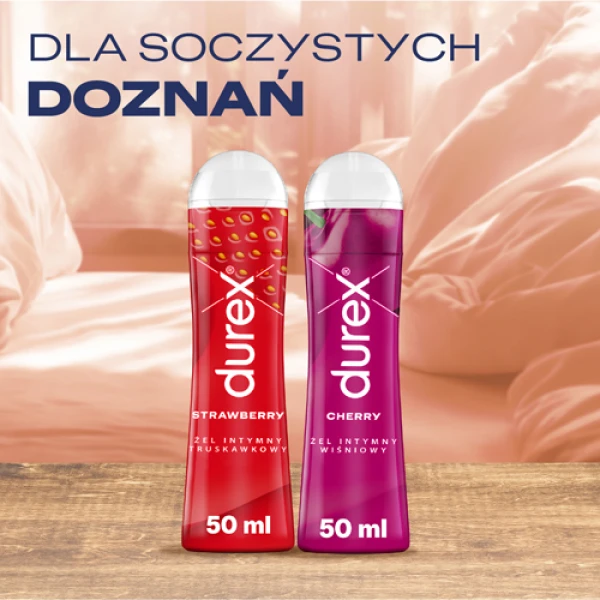 Durex Strawberry, żel intymny, truskawkowy, 50 ml