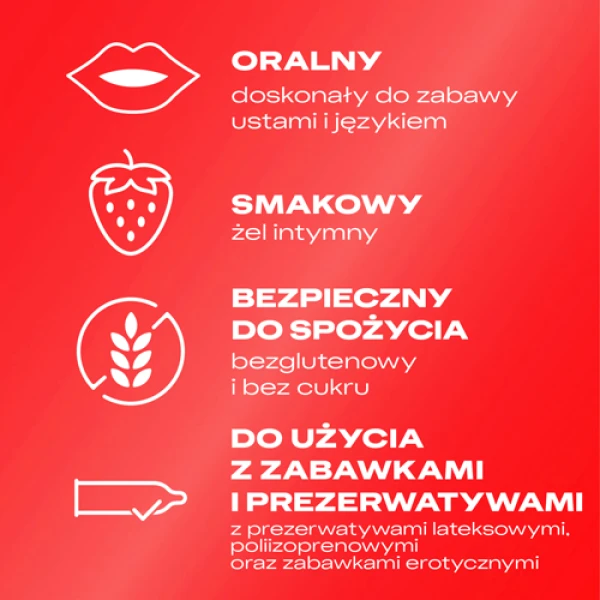 Durex Strawberry, żel intymny, truskawkowy, 50 ml