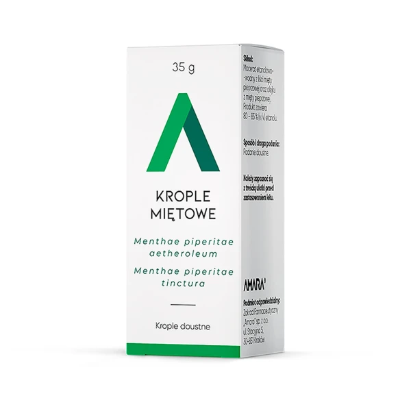 Krople miętowe, krople doustne, 35 g