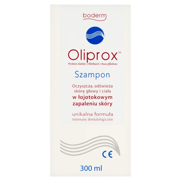 Oliprox, szampon do stosowania w łojotokowym zapaleniu skóry głowy i ciała, 300 ml