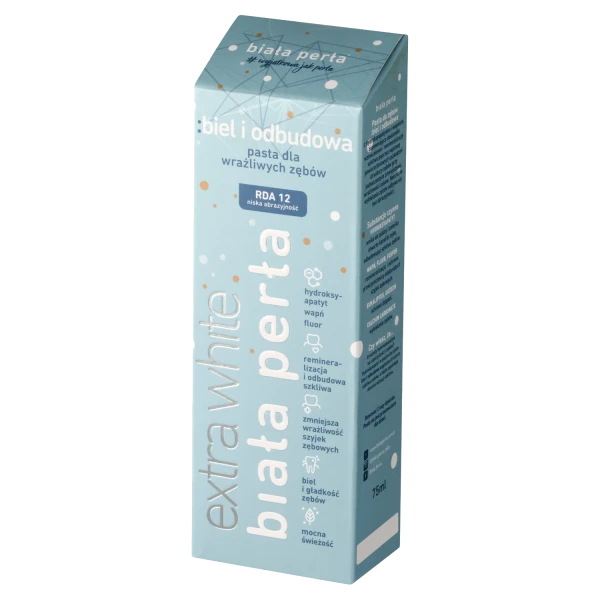 Biała Perła biel i odbudowa, pasta do zębów z kompleksową ochroną, 75 ml