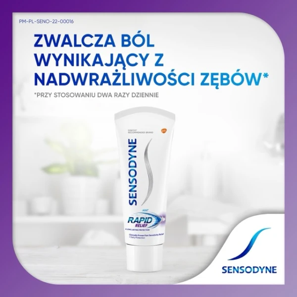 Sensodyne Ultraszybka Ulga, pasta do zębów nadwrażliwych, 75 ml